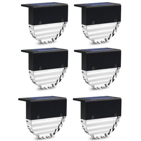 Lot de 6 Lampe de jardin solaire à LED étanche pour porche de chemin de jardin patio-Fei Yu (1/5)