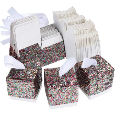 Boîte à bonbons en papier pœilleté, Boîte cadeau à pœillettes pour mariage, Boîte cadeau pour fête créative en papier-coloré 25 pièces-Fei Yu (1/5)