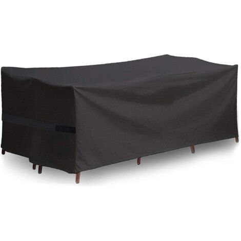 Housse Salon de Jardin, Couverture de Protection Meubles Bâche Salon de Jardin Imperméable Anti-UV, Housse Table de Jardin Rectangulaire (213 x 132 x 74cm)-Fei Yu (1/5)