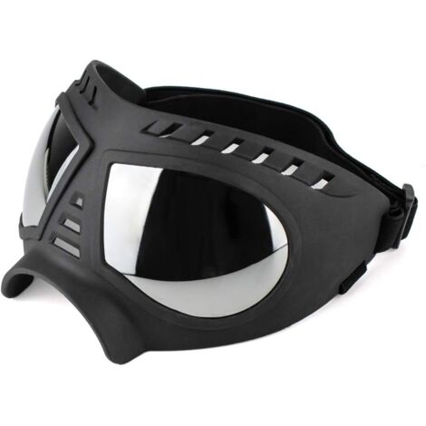 Lunettes pour Chien Lunettes pour Animaux de Compagnie, Lunettes pour Moyen Grand Chien de Anti-UV Imperméable et Coupe-Vent - Noir-Fei Yu (1/4)
