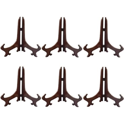 Plastique Marron chevalets ou Plaque de Support/Supports pour Photos ou Autres Articles sur Les Mariages, décoration de la Maison, Anniversaires, des Tables (Lot de 6)-8 inch-Fei Yu (1/5)