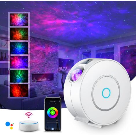 LED Alexa Projecteur étoiles Rotatif,SUPPOU Planetarium Projecteur Led Intelligent,Veilleuse,Gradation/Contrôle vocal/Connexion WiFi/Minuterie,Chambre,Cadeau,Paques, Avec Alexa, Google compatible-Fei  (1/5)