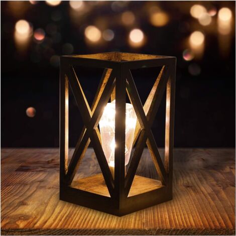 Lampe de chevet à 20 LED - à Pôles - Avec cadre en plastique moderne - Style rétro - Pour l'extérieur ou comme lampe de table-Fei Yu (1/3)