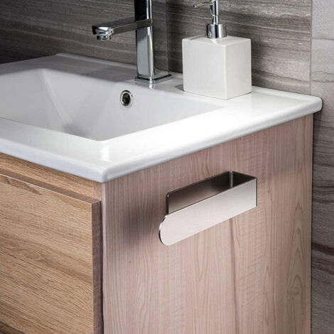 Promotion Porte-Serviettes Sans Perçage Porte-Serviettes De Salle De Bain Anneau Porte-Serviettes En Acier Inoxydable Brossé Auto-Adhésif (23Cm) (1/5)