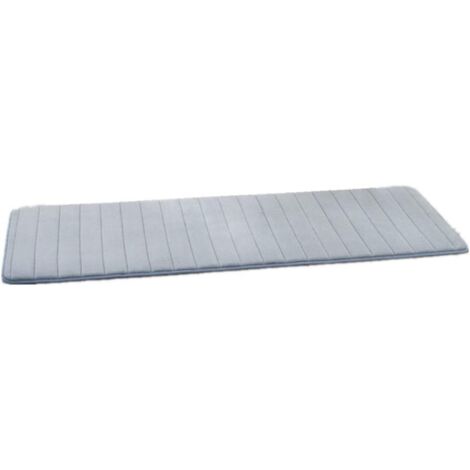Tapis de Salle de Bains Tapis de Bain antidérapant en Mousse à mémoire de Forme pour Salle de Bain, Microfibre (Gris, 40 x 120 cm)-Fei Yu (1/3)