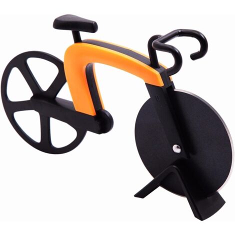 Anti-adhésif en Acier Inoxydable Roulette à Pizza Découpe-Pizza Couteau de Pizza Vélo Décoration Idéale et Cadeau-Fei Yu (1/5)