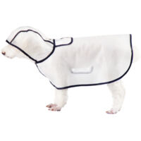 Imperméable à capuche pour chien et chat en PU imperméable pour l'extérieur