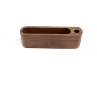 Support de Cartes de Visite,Présentoir de Carte de Visite,Bois Carte de Visite Professionnelle Organisateur,Avec Porte Stylo,pour le Travail de Bureau, Cartes de Visite et Cartes de Vœux(noyer)
