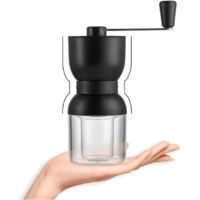 Moulin à café manuel avec réglage réglable, Moulin à café conique en céramique pour Drip Coffee, Espresso, Presse française, Brew-Fei Yu