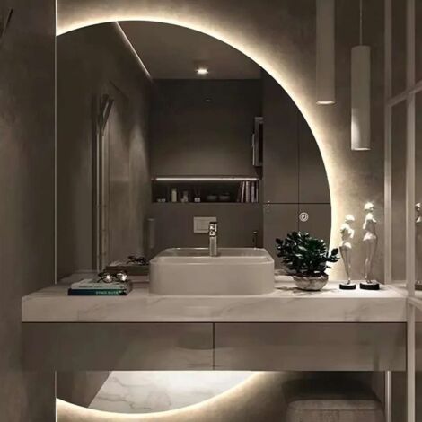 Miroir led demi lune 1000 x 900 mm sensitif, Openda