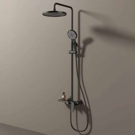 Colonne de Douche Divine – Élégance Noire (1/5)