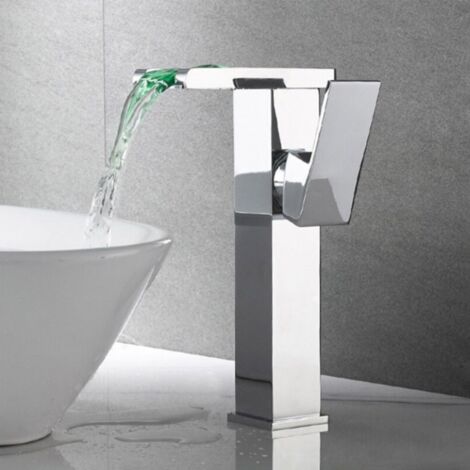 Robinet mitigeur lavabo led chrome, Proton (1/5)