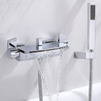 Mitigeur de bain mural chrome, Lorent