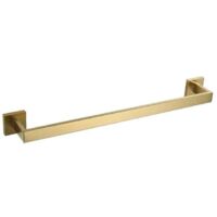 Barre porte serviette or brossé 60 cm, Pétra