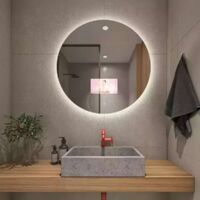 Miroir lumineux connecté Ø60 cm, Angel