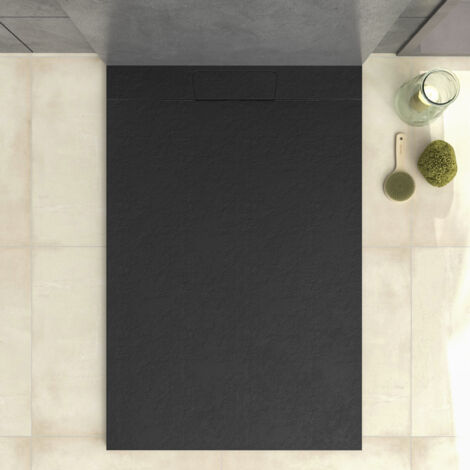 Receveur de douche Quartz 80x180cm Noir Ral-9005 (1/4)