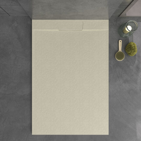 Receveur de douche Quartz 80x110cm Créme Ral-1013 (1/4)