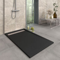 Receveur de douche en résine modèle Opale Largeur 90 Noir Ral 9005 mesure 90x200 cm
