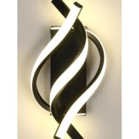 Aplique LED Espiral 3000K Aluminio – Iluminación Interior Moderna