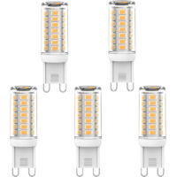 Set 5 lampadine LED G9 – 3W 230V – 320 lumen – Bianco freddo 6000K – Economiche e durature
