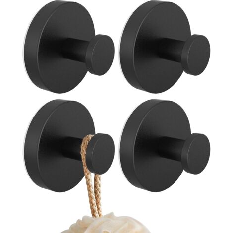 4 Stainless Steel Wall Hooks – Unique Design, Indoor Coat & Bathroom Hangers (1/5)