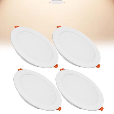4 LED Recessed 5W Spotlights 500lm – Super Flat Neutral White Lighting 4000K (1/5)