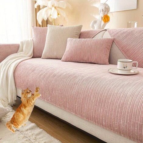 Couch Covers for Sofa, Non-Slip Sofa Cover, Anti-Scratch Couch Cosy Couch Cover, Dog Mat, Pet Pad for Furniture Bed Sofa Protector, Pink