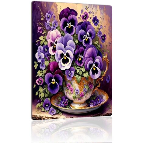 Plaque Métallique Humoristique Rétro pour Maison, Café et Salle de Bain, Design Amusant et Rétro, Ajoute une Touche de Légèreté à Votre Espace 30x20 cm. (1/5)