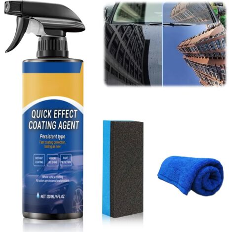 Quick Effect Car Care Spray – Waterless Wash, Polish & Protective Coating, Fast Shine & Paint Protection, Glass Cleaner