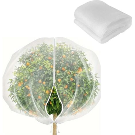Fruit Tree Protective Net 2 × 2.4 m – Insect-Proof Cover with Zipper & Cord, Anti-Bird & Animal Net for Garden & Plants (1/5)