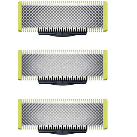 Für Philips OneBlade – Ersatzklingen für den elektrischen Rasierer/Trimmer OneBlade, aus massivem Edelstahl, zum Schneiden, Stylen und Rasieren, 3er-Pack
