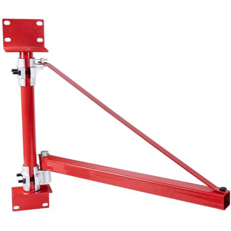 Bras pivotant bras de levage électrique support palan, capacité de charge 200-800 kg, bras de levage de palan d'échafaudage 180° étendre, jusqu'à 115 cm