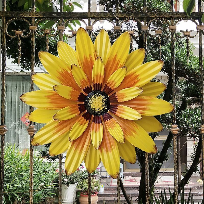 Piquets Décoratifs Jardin Métal Lot De 5 Piquets De Jardin Métal Finition Rouille - Décoration Extérieure Pour Pelouse, Terrasse, Balcon Accessoire Jardin Thème