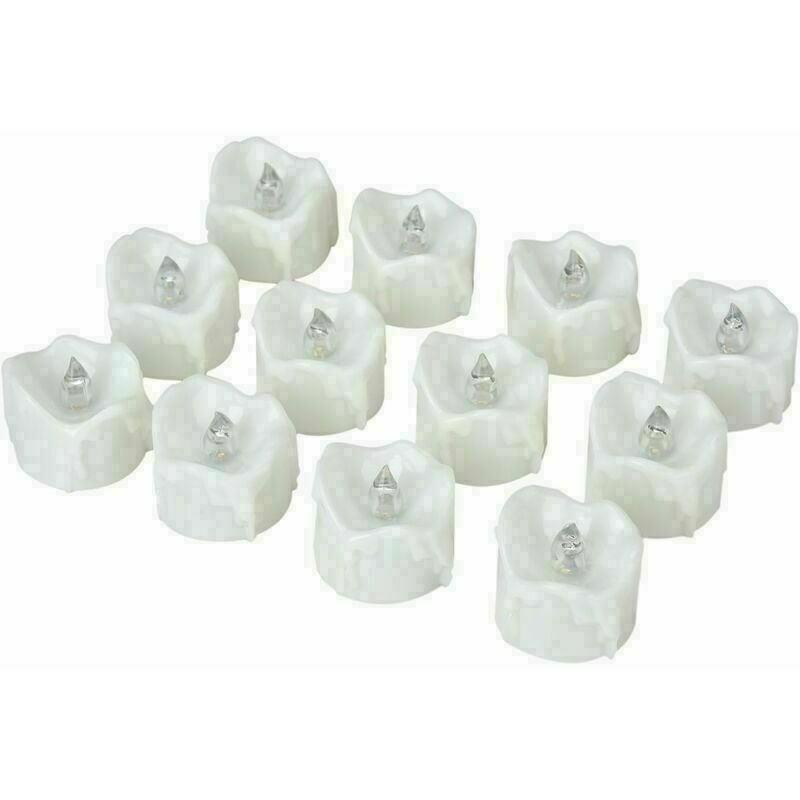 Lot De 6 Bougies Chauffe-Plat LED Vacillantes à Piles Avec Minuterie 6H - Décoration Intérieur Extérieur Halloween