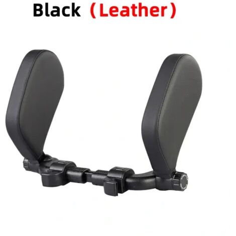 Oreiller en mousse à mémoire de forme pour cou de voiture en tissu noir (1/3)