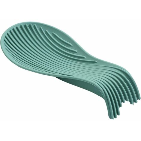 Support de cuillère en silicone, plateau de cuillère, plateau de cuillère en silicone antidérapant épaissi, support de cuillère de cuisine résistant à la chaleur, support de cuillère (1/5)