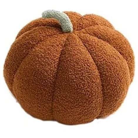 Coussin décoratif en forme de citrouille pour la maison, la photographie de jardin, Halloween, 20 cm, marron (1/5)