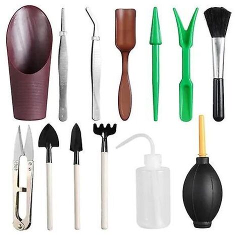 Mini ensemble d'outils de jardinage, petite pelle de terreau, arrosoir-Ensoleillé (1/3)