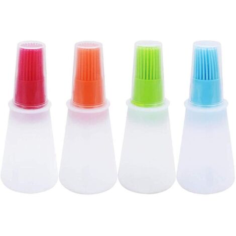 Convient aux bouteilles d'huile en silicone, aux pinceaux applicateurs de grill/pâtisserie, aux grilles de cuisine en silicone, aux pâtisseries, aux huiles, au miel, aux sauces. (1/5)