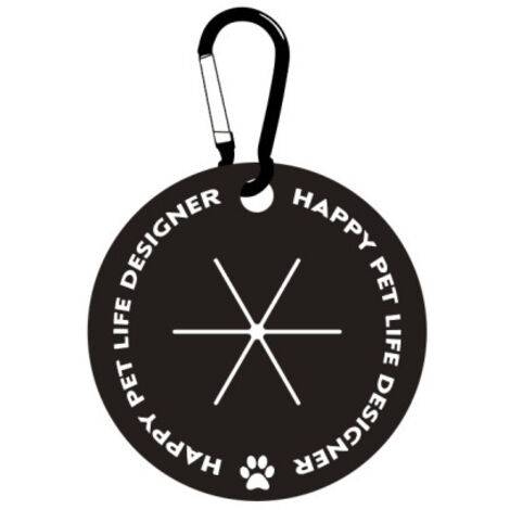 Porte-sac à crottes - Avec mousqueton - Mains libres - Pour laisse - Distributeur de sacs à crottes - Accessoires de promenade pour chiens(noir) (1/5)