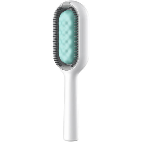 Brosse de nettoyage multifonction en Silicone pour animaux de compagnie detacheur de peluches pour chiens et chats a poils courts (bleu) (1/5)