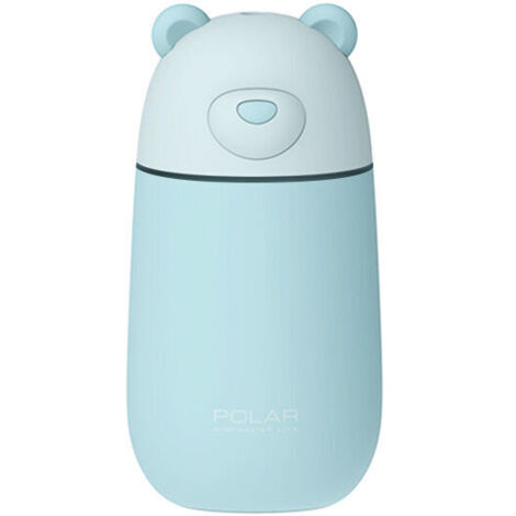 Humidificateur d'ours polaire Mini humidificateur Humidificateur domestique Humidificateur de voiture Humidificateur USB, bleu (1/5)