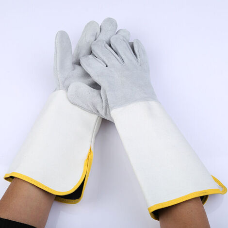 Gants de soudage des gants résistant à la chaleur Soft Soft Soft Cuff Soft Poefficient pour souder 1Pair (1/5)