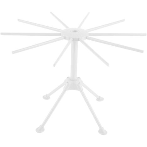 Séchoir à pâtes Support à pâtes, séchoir à spaghetti pliable, séchoir à pâtes avec 10 échelons extensibles 28 x 16,8 cm (Blanc), Ensoleillé