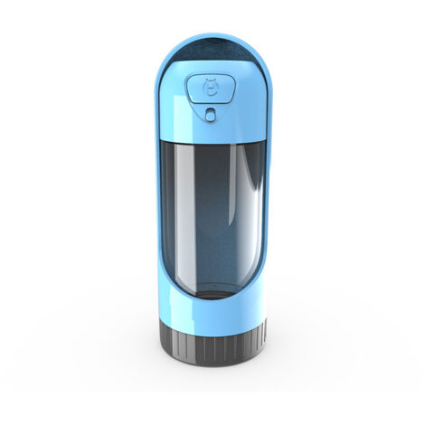 Portable chien bouteille d'eau voyage bouteille chien chat animal de compagnie voyage eau boisson bouteille Portable voyage bouteille(bleu) (1/5)
