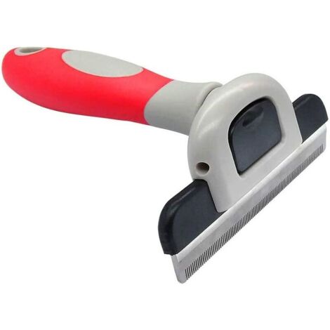 La Brosse pour Peigne pour Animaux Comprend des Accessoires pour Cheveux Longs ou Courts pour Chiens et Chats Idéale pour Déverrouiller l'outil Deshedding (Rouge 100mm) (1/5)