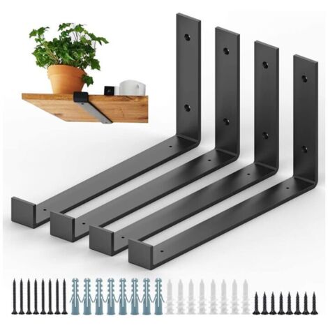 Support d'étagère [4 pièces] pour bureau de salon, 20 cm (1/4)