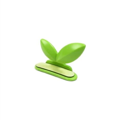 Dispositif de capsulage de Toilette créatif Étrange Couverture de Toilette en Forme de Feuille Verte Nécessités Quotidiennes de la Maison créative (Vert) (1/5)