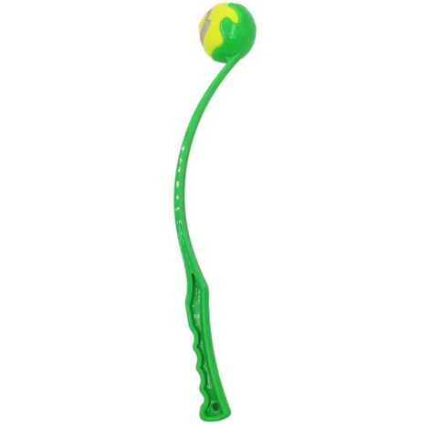 Balle de lanceur de chien de jouet de chien de tir de lanceur de tennis(vert)