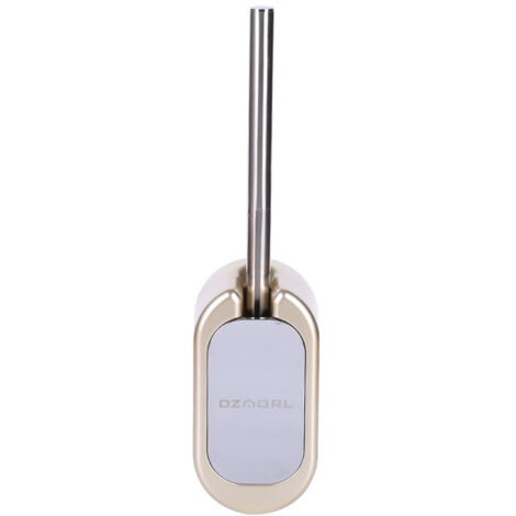 Ensemble brosse de toilette murale et support, brosse de toilette en acier inoxydable(or)